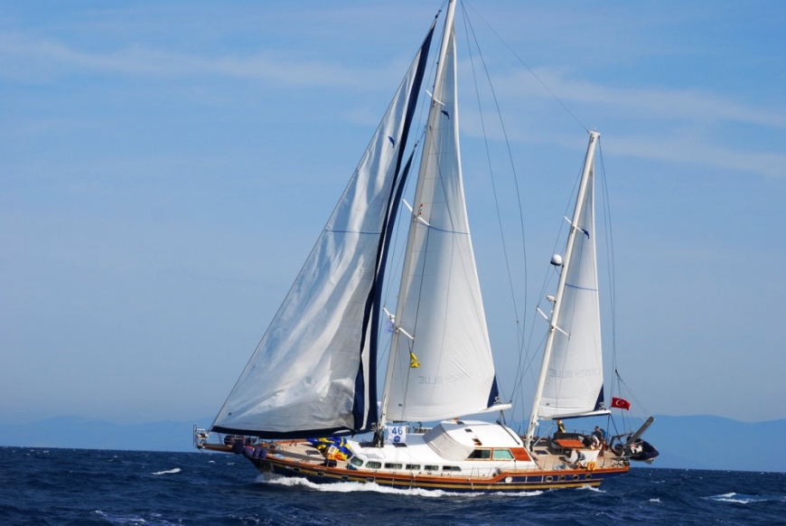 39 метров. Парусник «Blue Sirius». Яхта Атесса IV. Яхта Блю 160 метров. Blue Sailing Yacht.